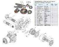 Komatsu HPV35 55 90 160 Hidrolik Pompa Yedekleri - foto
